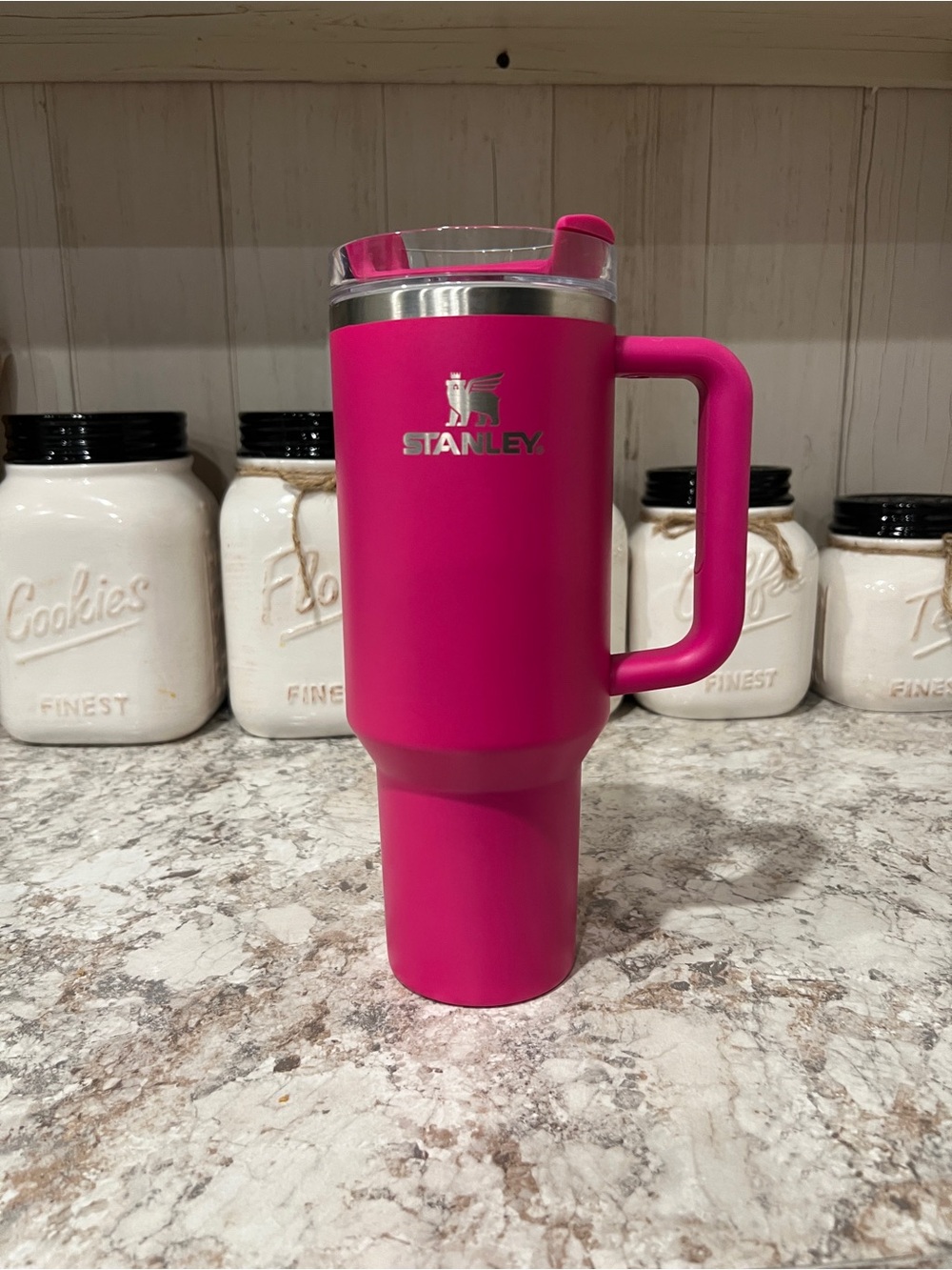 Stanley Hot Pink Insulated Mug with Handle